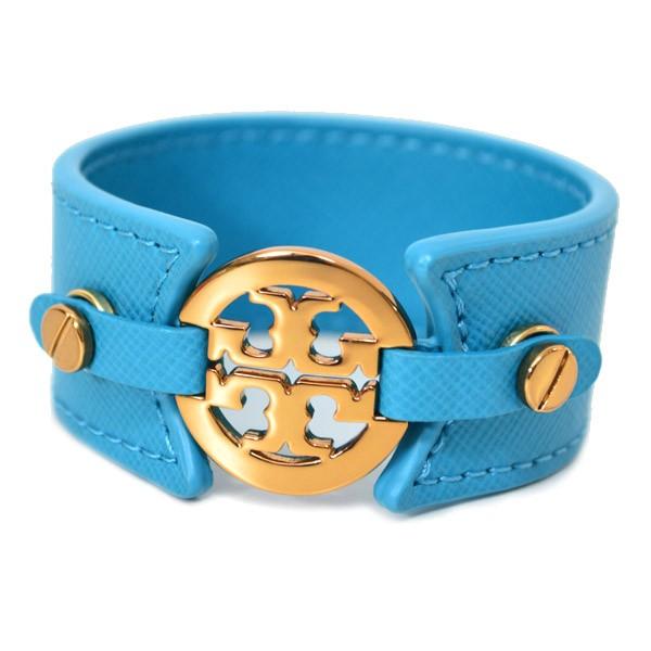 TORY BURCH（トリーバーチ） ジュエリー レザー ロゴブレス ワイド 