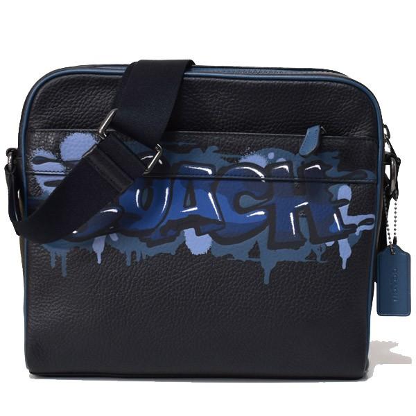 COACH コーチ メンズバッグ メンズ ペブルレザー チャールズ カメラ 