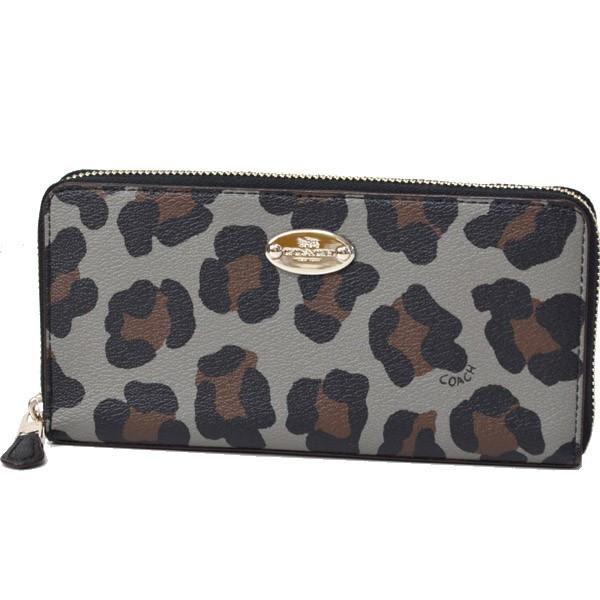 COACH（コーチ） 長財布 ラグジュアリー オセロット ヒョウ柄 