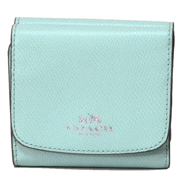 COACH（コーチ） 財布 ラグジュアリー クロスグレーン レザー 二つ折り
