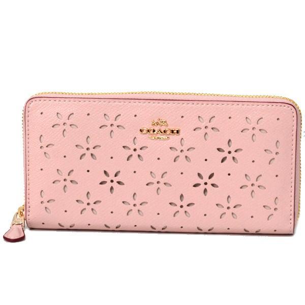 COACH（コーチ） 長財布 グリッター レザー パーフォレイテッド