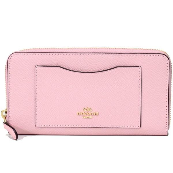 コーチ 長財布 Coach ラグジュアリー クロスグレーン レザー アコーディオン ジップ アラウンド 長財布 ブロッサム e ブランド専門店 パイクストリート 通販 Yahoo ショッピング