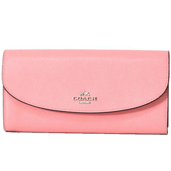 COACH（コーチ） 長財布 クロスグレイン レザー スリム エンベロープ