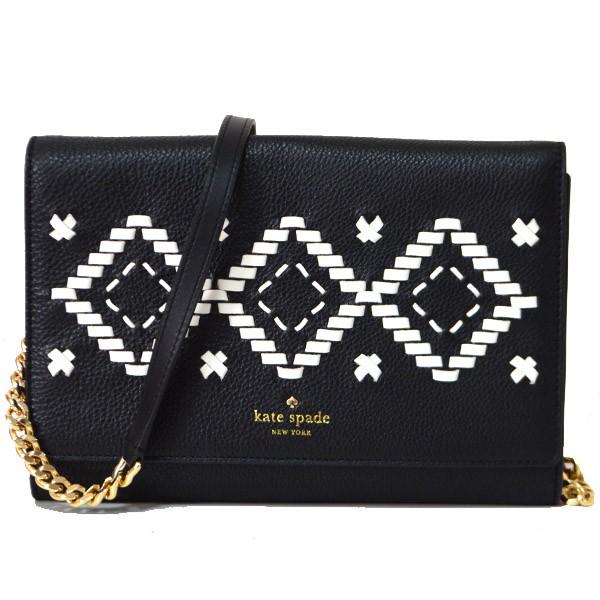 ケイトスペード バッグ　katespadeレザー メイウィート フリンストリート 2WAY ショルダー クラッチバッグ ブラック 5489 kate spade NEW YORK（ケイト・スペード ニューヨーク） ケイト