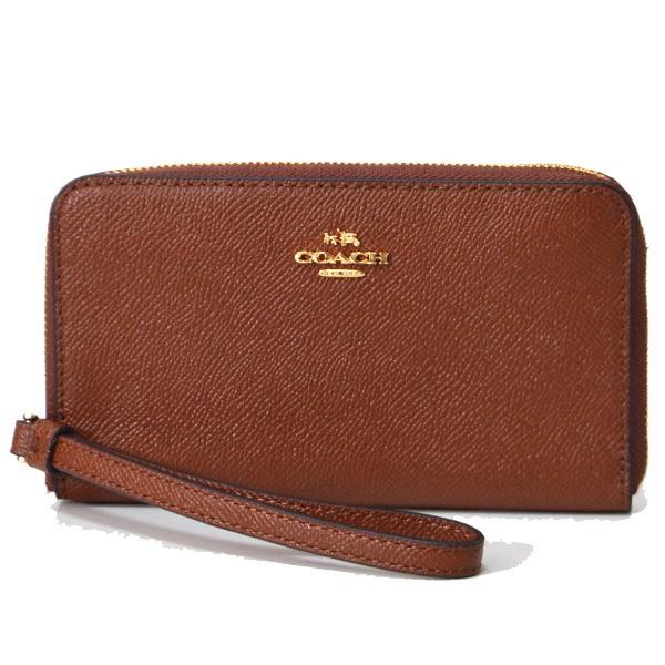 COACH（コーチ） 財布 クロスグレイン レザー ジップ フォン iPhone