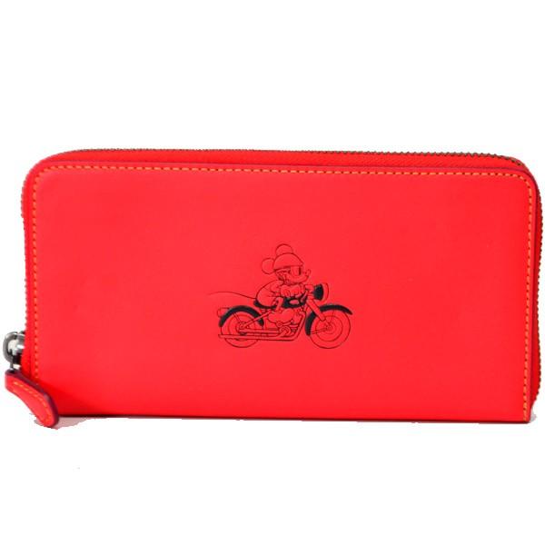 COACH（コーチ） 長財布 ディズニー ミッキー コラボ レザー