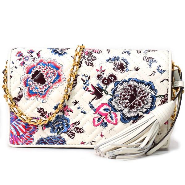 TORY BURCH トリーバーチ バッグ レザー フレミング 花柄 TORY BURCH トリーバーチ バッグ レザー フレミング 花柄