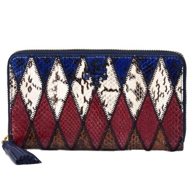 トリーバーチ パイソン柄 財布 トリーバーチ 長財布 TORY BURCH スネークエンボスレザー