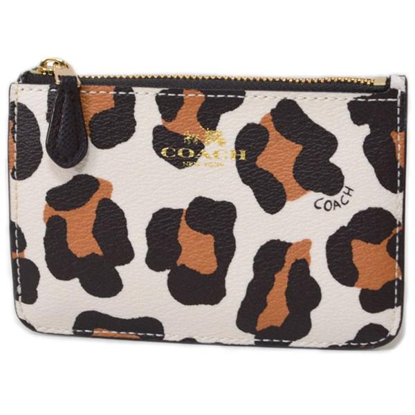 COACH コーチ　コインケース ブラウン　豹柄　小銭入れ財布　レオパード COACH コーチ コインケース ブラウン 豹柄 小銭入れ財布