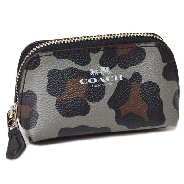 COACH（コーチ） マルチポーチ レザー オセロット ヒョウ柄 レオパード 