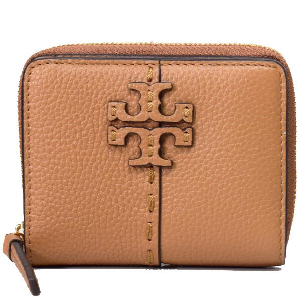 新品 トリーバーチ TORY BURCH 2つ折り財布 マックグロー ティラミス TORY BURCH（トリーバーチ） 財布 レザー マックグロー バイフォールド