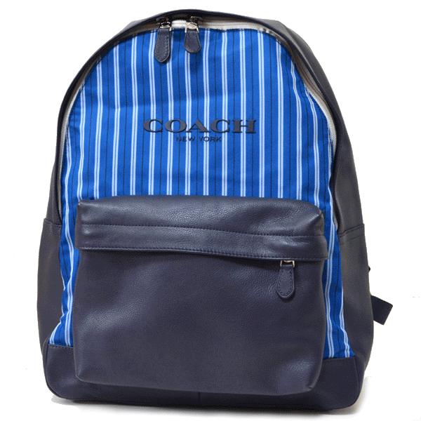 コーチ メンズバッグ Coach メンズ ストライプ バックパック リュックサック ショルダーバッグ ブルー ブランド専門店 パイクストリート 通販 Yahoo ショッピング