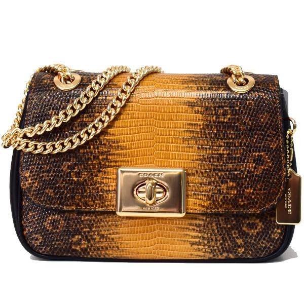 コーチ バッグ COACH リザードエンボスレザー スムースレザー ミニ