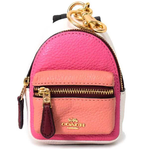 COACH コーチ　キーホルダー　キーリング　リュックモチーフ COACH】コーチ バックパック キーホルダー コーティング