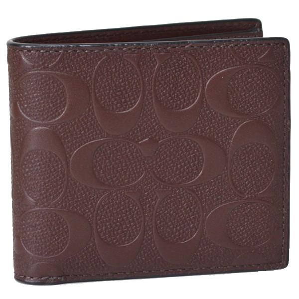 COACH（コーチ） メンズ小物 コーティング クロスグレイン エンボスド 