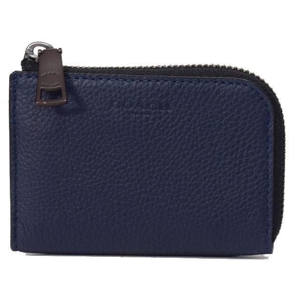 COACH（コーチ） 財布 メンズ ぺブルレザー シグネチャー キーリング
