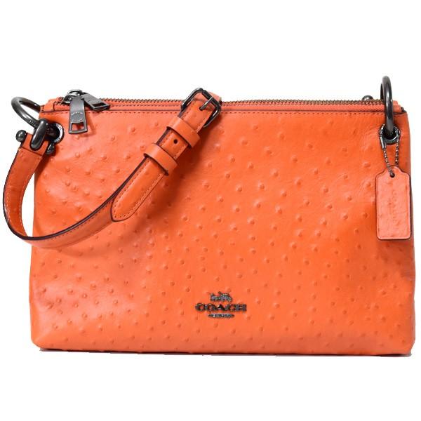 コーチ バッグ COACH オーストリッチエンボスレザー ミア ダブルジップ 