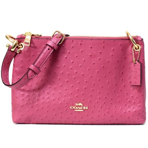 コーチ バッグ COACH オーストリッチエンボスレザー ミア ダブルジップ 