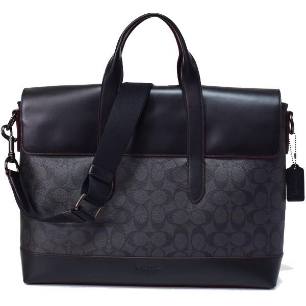 【coach】コーチ ビジネスバック COACH コーチ メンズバッグ コーティングキャンバス レザー