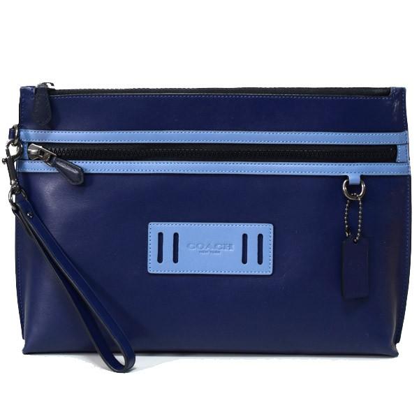 大注目 カーフレザー メンズ Coach バッグ コーチ 全面オールレザーのクラッチバッグ カラーブロック カデット ライトペリウィンクルマルチ クラッチバッグ ポーチ キャリーオール バッグ Www Tntsportsplex Com