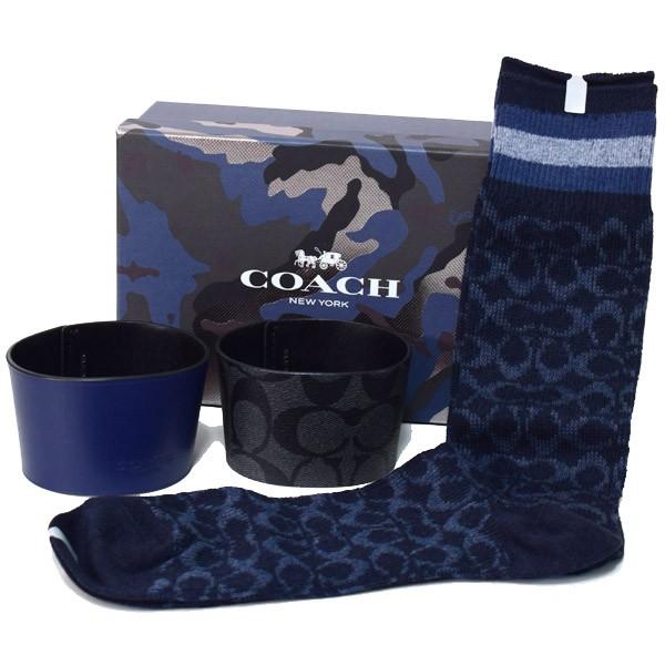 コーチ COACH コーティングキャンバス カーフレザー シグネチャー 