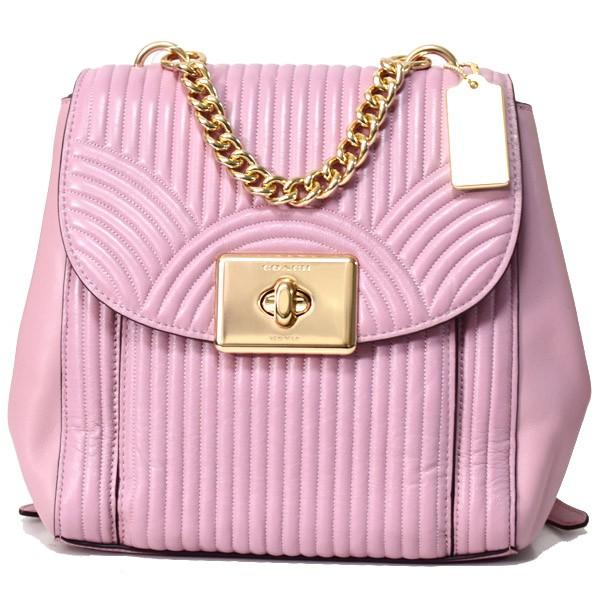 COACH コーチ バッグ カーフレザー アート デコ キルティング