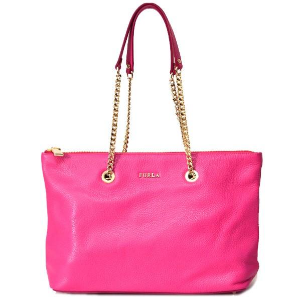 FURLA（フルラ） バッグ レザー チェーン ショルダー ハンドバッグ