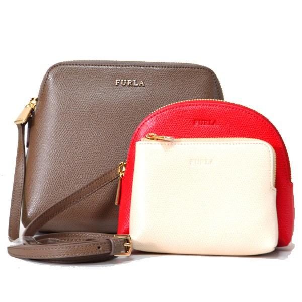 FURLA フルラ バッグ ポエム コーティング レザー クロス