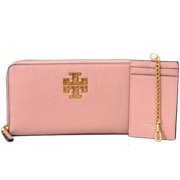 トリーバーチ 長財布 TORY BURCH レザー ブリテン ロゴ ジップ