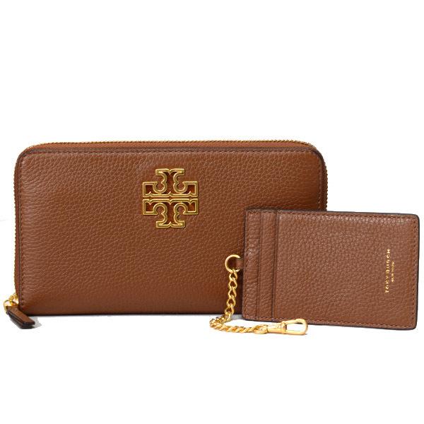 TORY BURCH（トリーバーチ） 長財布 レザー ブリテン ロゴ ジップ