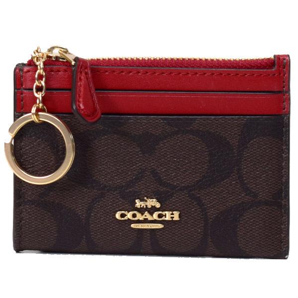 COACH（コーチ） 小銭入れ コーティングキャンバス スムースレザー