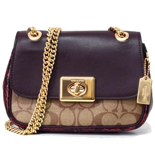 COACH（コーチ） バッグ キャンバス スムース スネークエンボスド 