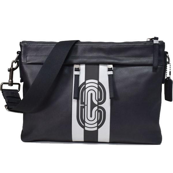 COACH（コーチ） メンズバッグ スムースカーフレザー ヴァーシティー 