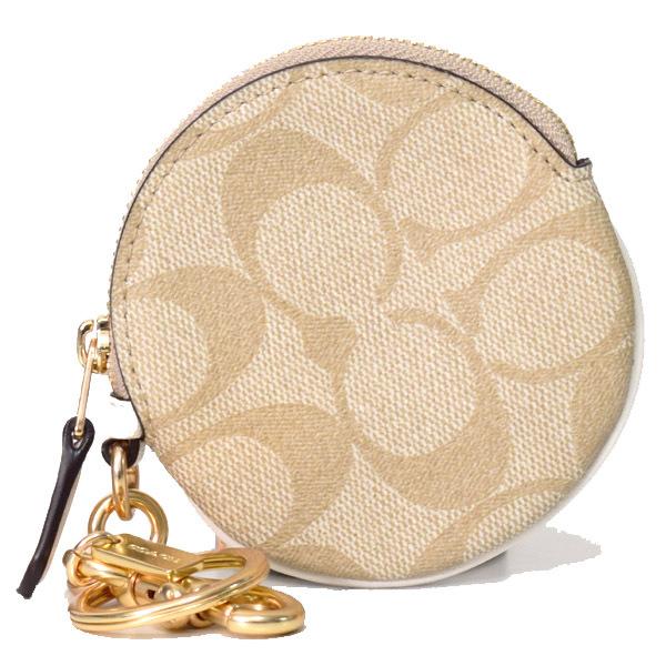 コーチ キーホルダー Coach コーティングキャンバス シグネチャー サーキュラー コインポーチ キーリング キーホルダー バッグチャーム ライトカーキ 987 987 ブランド専門店 パイクストリート 通販 Yahoo ショッピング