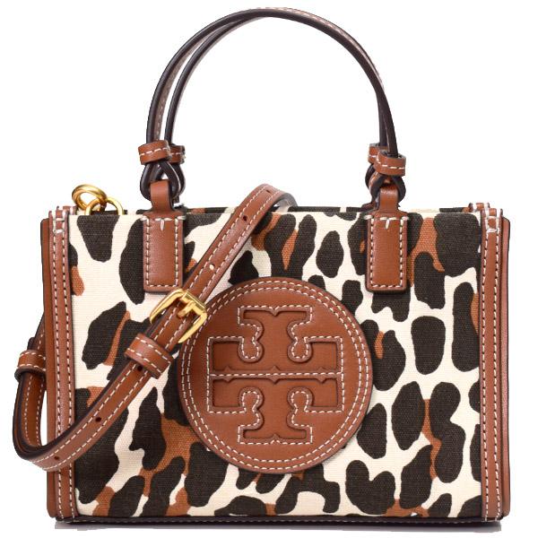 TORY BURCH トリーバーチ バッグ キャンバス レザー エラ TORY BURCH トリーバーチ バッグ キャンバス レザー エラ