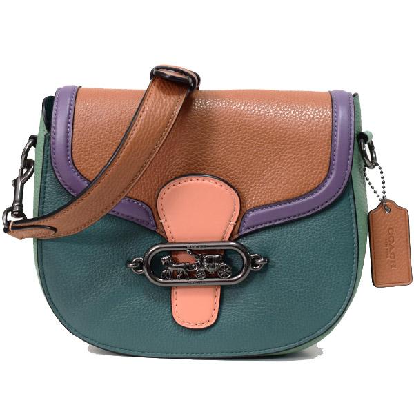 COACH（コーチ） バッグ ペブルレザー スムースレザー ジェイド カラー