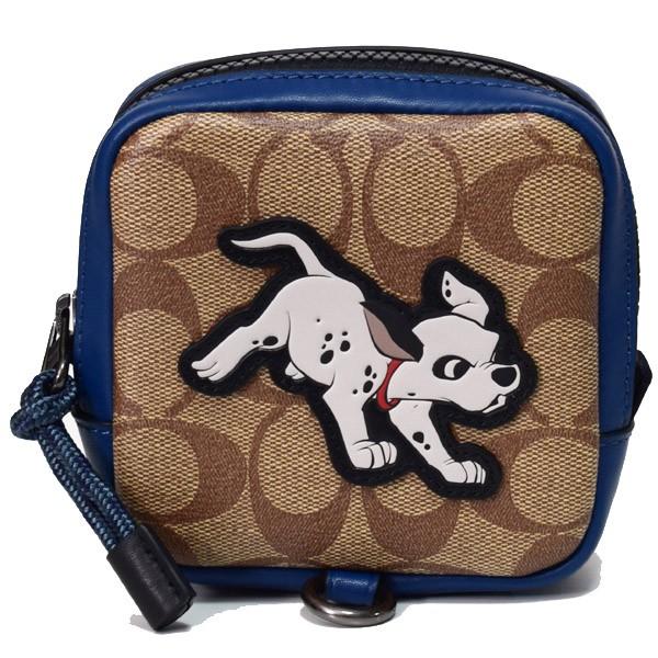 COACH（コーチ） マルチポーチ コーティングキャンバス レザー 