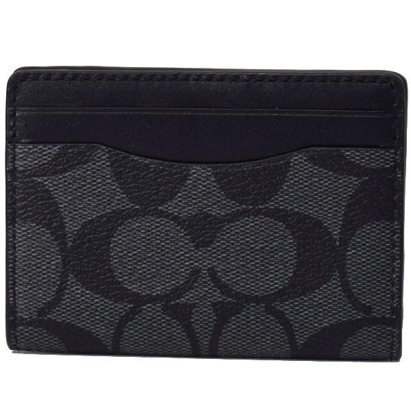 COACH マネークリップ 新品 ブラック シグネチャー 新作 メンズ