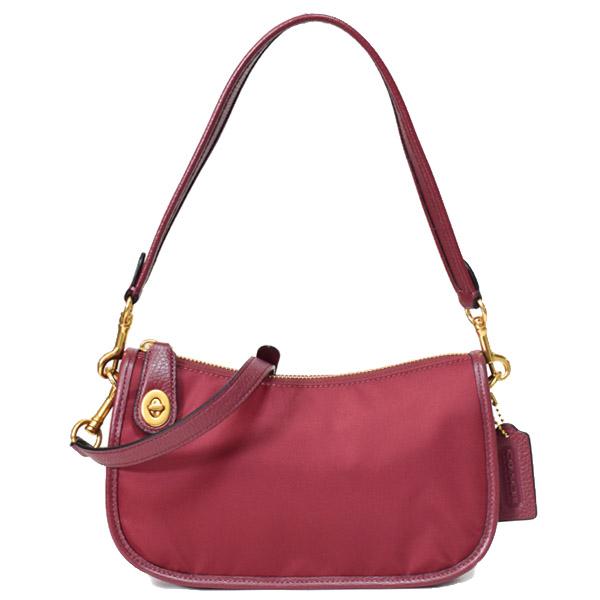 コーチ バッグ COACH ナイロン レザー スウィンガー ターンロック 2way 