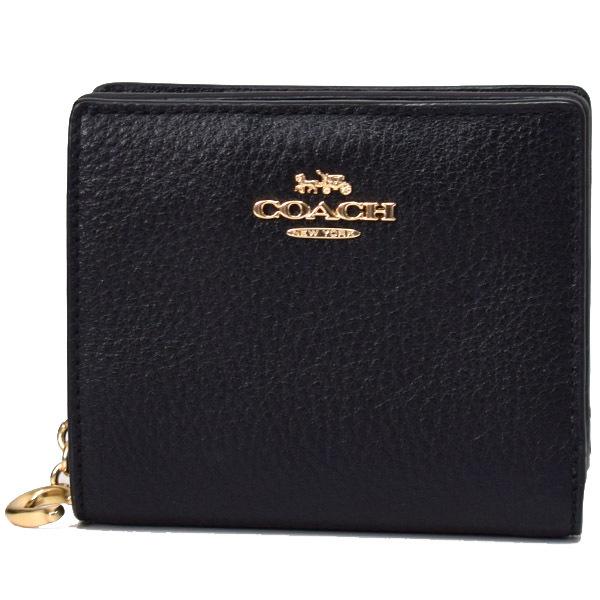 コーチ COACH 二つ折財布 ペブルドレザー チャーム c2862 IMCHK コーチ 二つ折り財布 レディース ブランド COACH レザー C2862 IMCHK 1