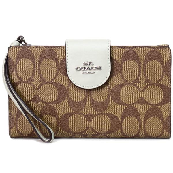 COACH（コーチ） 長財布 コーティングキャンバス レザー シグネチャー