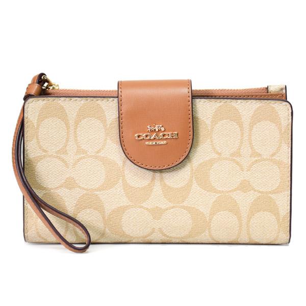 COACH（コーチ） 長財布 コーティングキャンバス レザー シグネチャー