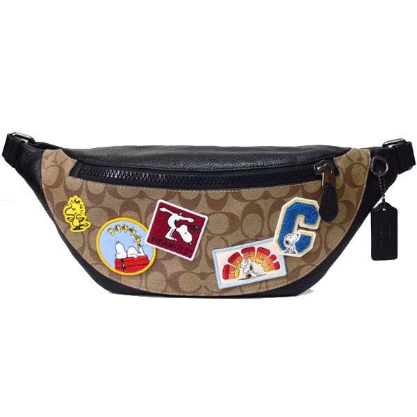 コーチ バッグ COACH コーティングキャンバス ぺブルレザー  