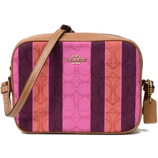 COACH コーチ バッグ ジャガード スムースレザー シグネチャー