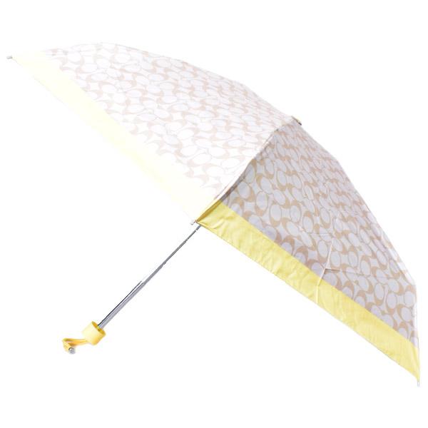 COACH コーチ 傘 シグネチャー UVカット99% 晴雨兼用 日傘 ミニ