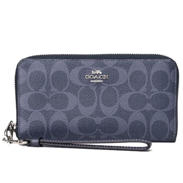 COACH（コーチ） 長財布 コーティングキャンバス スムースレザー