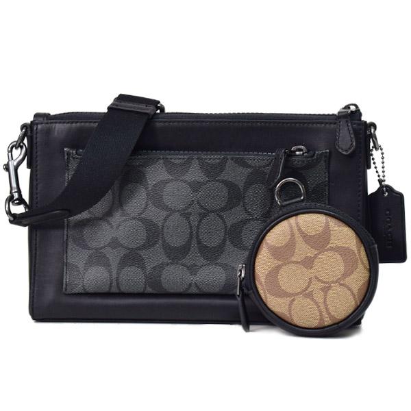 COACH コーチ バッグ コーティングキャンバス レザー シグネチャー 