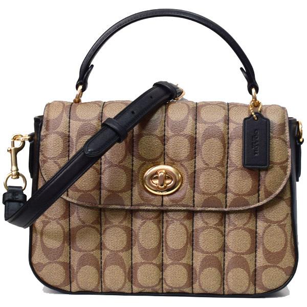 コーチ バッグ COACH コーティングキャンバス スムースレザー 