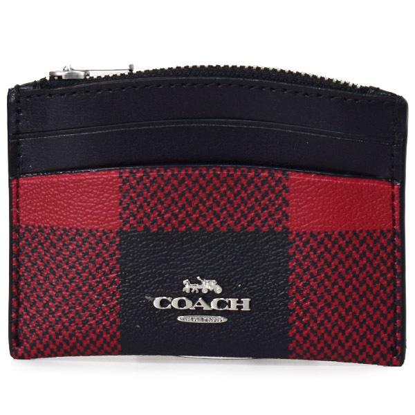 COACH（コーチ） カードケース コーティングキャンバス スムースレザー
