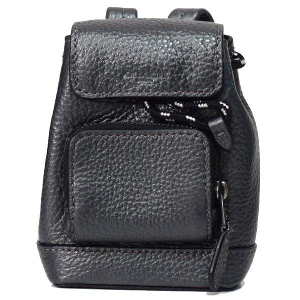 COACH（コーチ） キーホルダー ぺブルレザー スムースレザー リュック